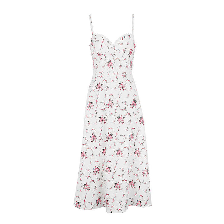 Damen Sommerkleid mit floralem Muster Drune