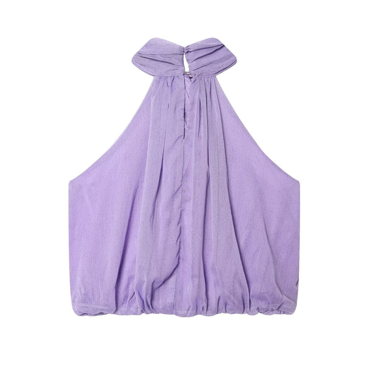 Damen Haltertop mit eleganter Drapierung und hochwertigen Stoffen Drune