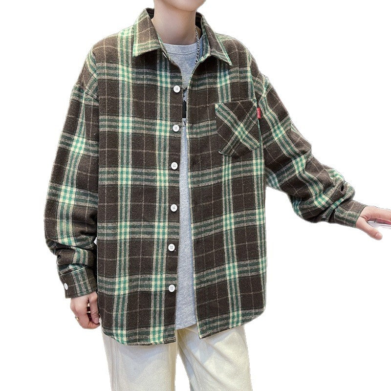 Unisex Karierte Flanellhemd Drune