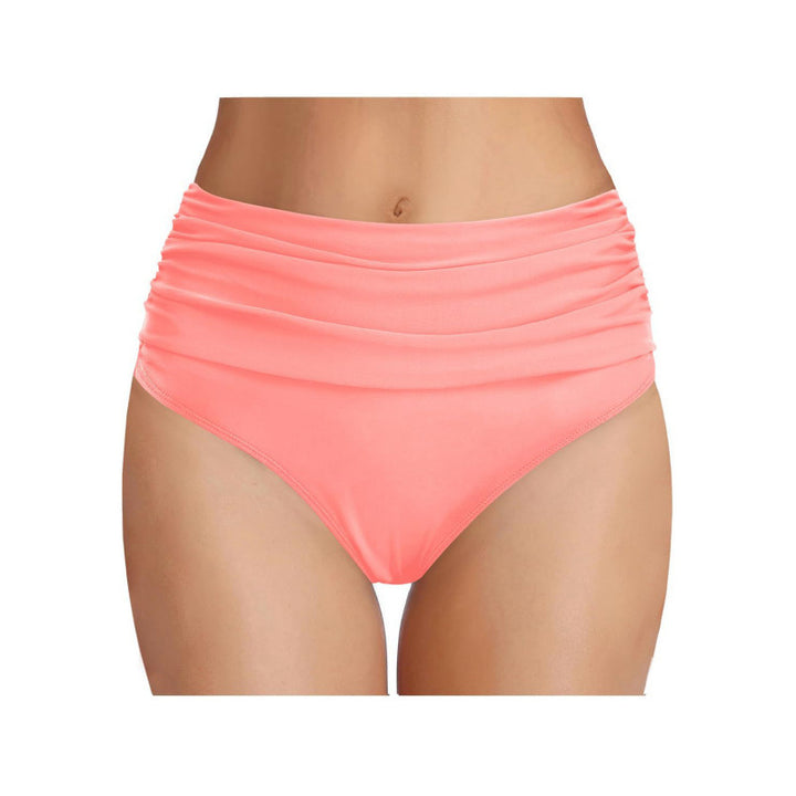 Damen Hochgeschnittene Bikinihose mit eleganter Raffung Drune