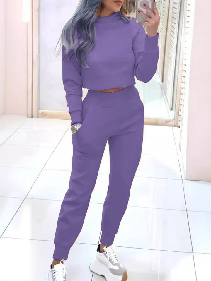 Damen Modischer Sweater und Jogginghose Set Drune