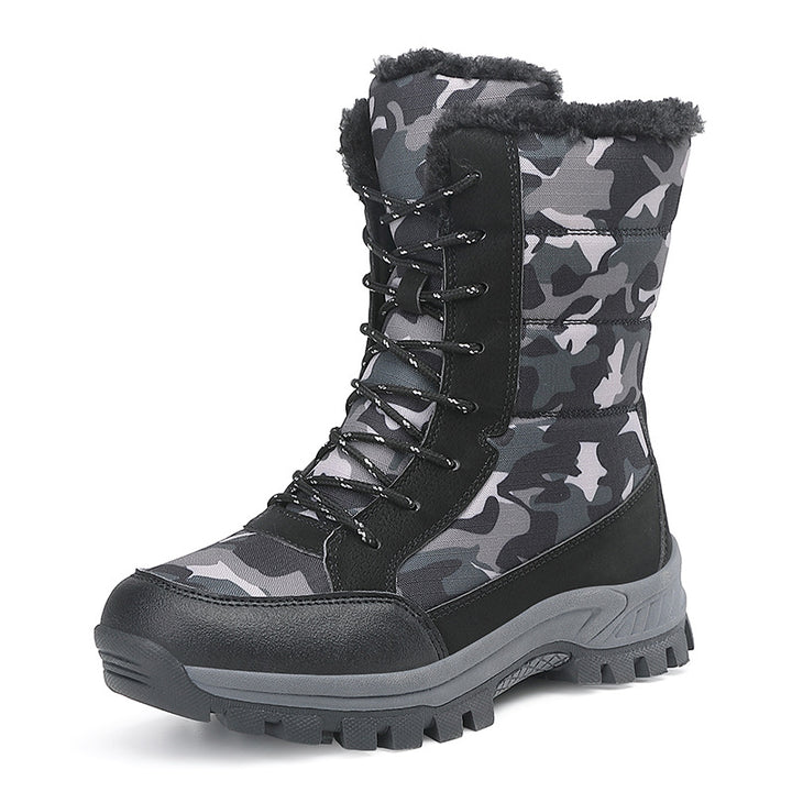 Damengefütterte Winterboots mit isolierendem Innenfutter und rutschfester Profilsohle Drune