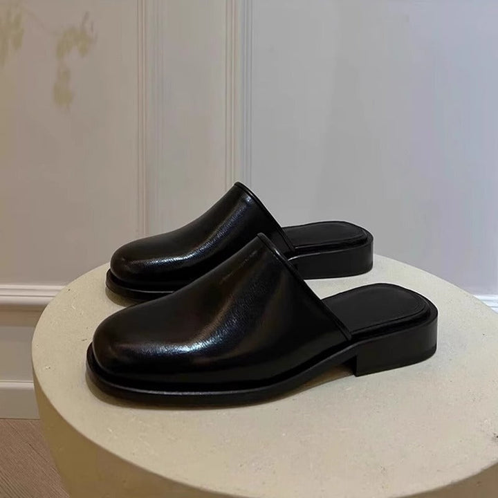 Damen elegante Pantoletten mit weichem Lederoberteil und komfortabler Innensohle Drune