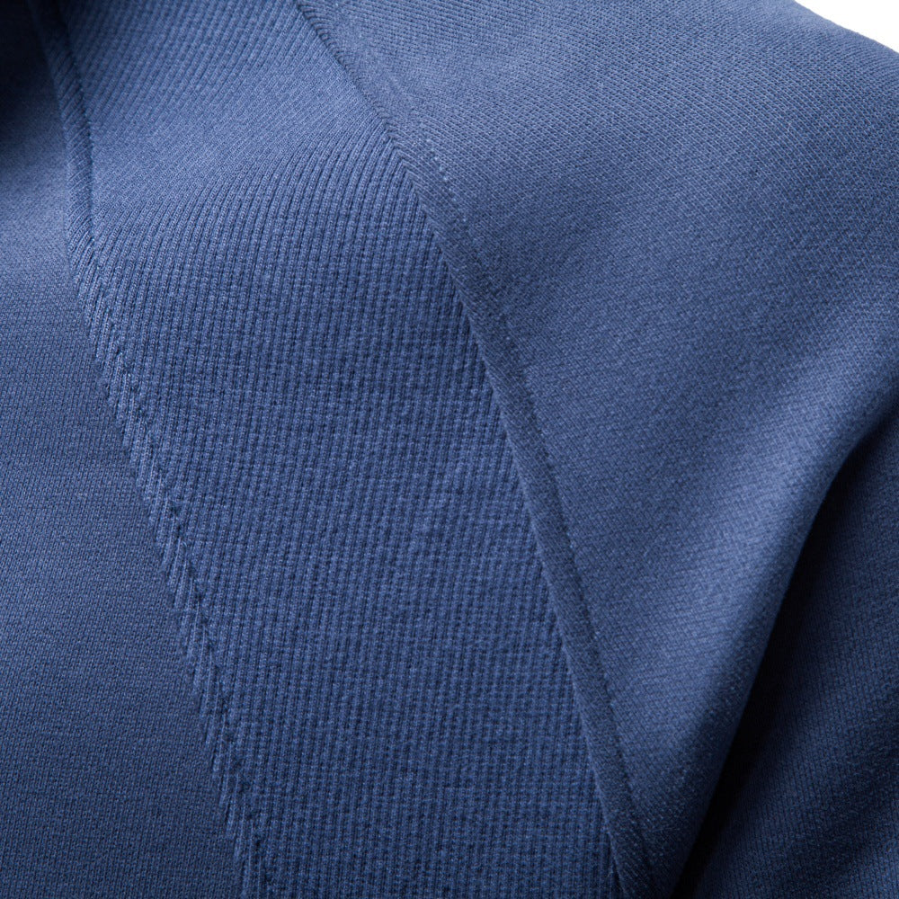 Herren Troyer-Fleecepullover mit Stehkragen und halbem Reißverschluss Drune