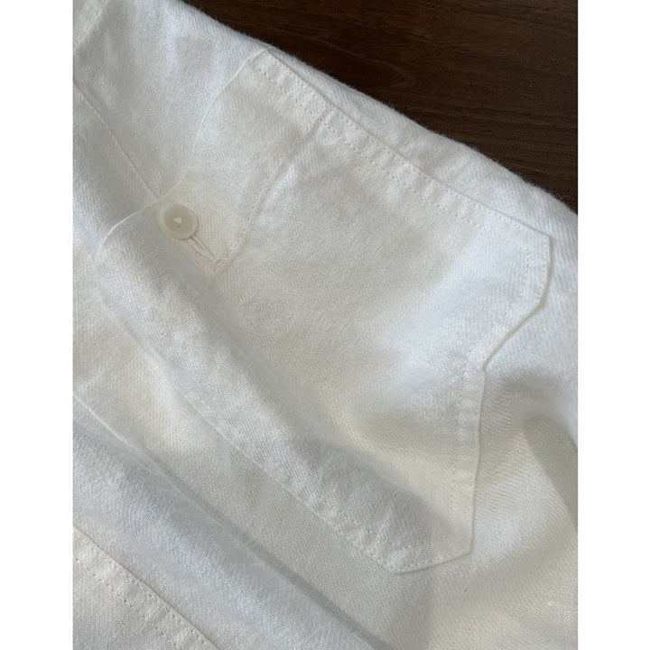 Damen Weite Leinen-Hose Drune