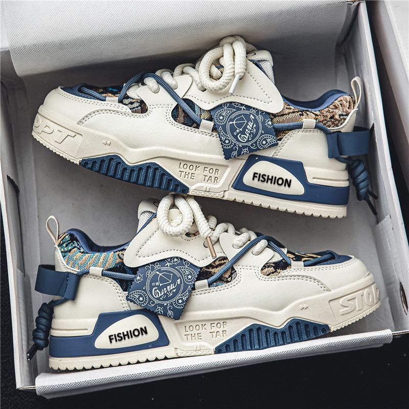 Damen modische Sneakers mit Kunstleder und auffälligen details Drune
