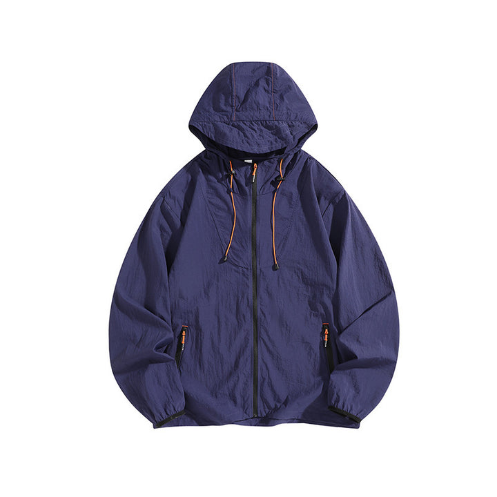 Herren Leichte Outdoorjacke mit Kapuze und praktischen Reißverschlusstaschen Drune