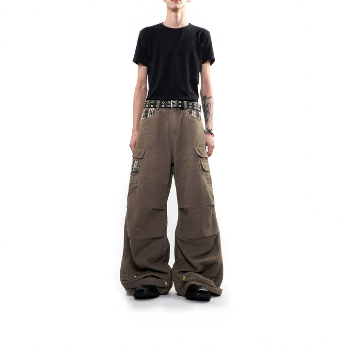 Herren Weitgeschnittene Cargo-Hose mit Taschen Drune