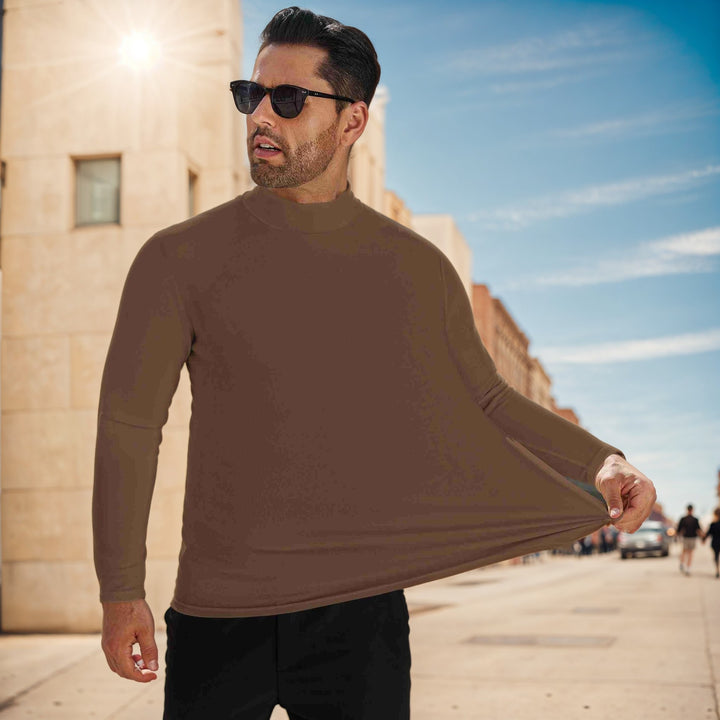 Herren Stehkragen Pullover aus weichem Baumwollmix Drune
