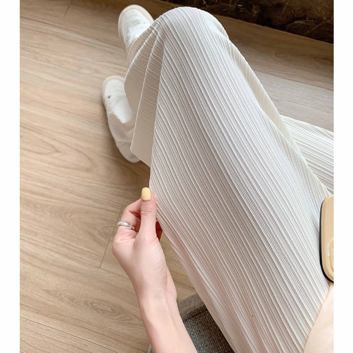 Damen Plissierte Weite Hosen Drune