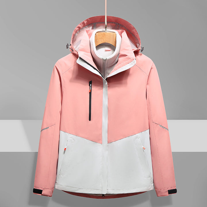 Herren Softshell-Outdoorjacke mit Kapuze, wind- und wasserdicht Drune