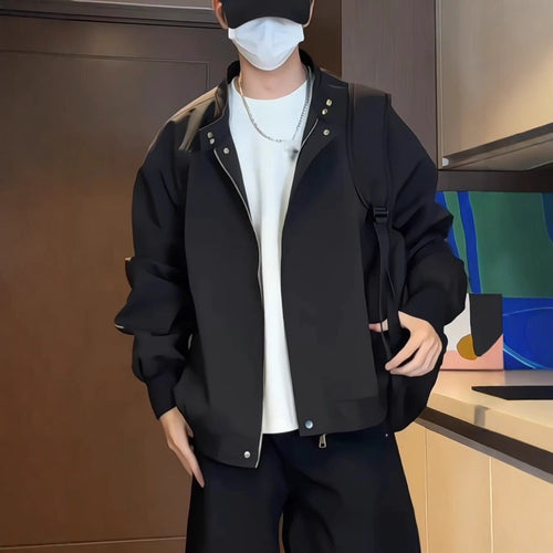Herren Lässige Funktionsjacke mit hohem Kragen Drune
