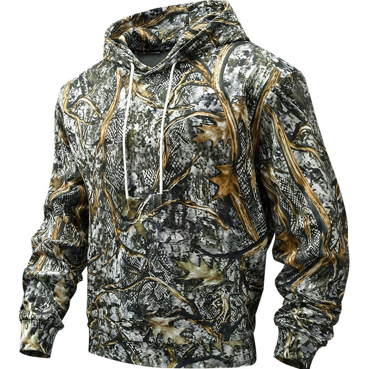 Herren Gemusterter Kapuzenpullover Drune