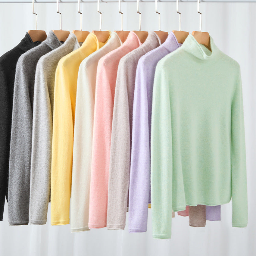 Damen Feiner Rollkragenpullover aus ultraleichtem Feinstrick mit schlanker Silhouette Drune