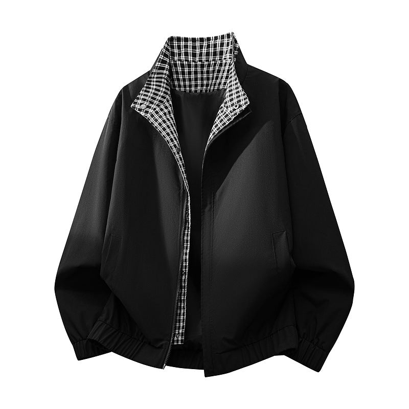 Herren Bequeme Übergangsjacke mit kariertem Innenfutter Drune