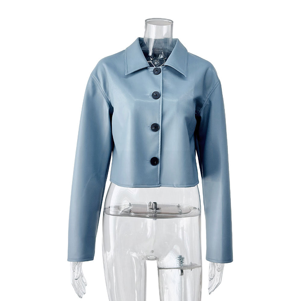 Damen modische cropped Jacke Drune