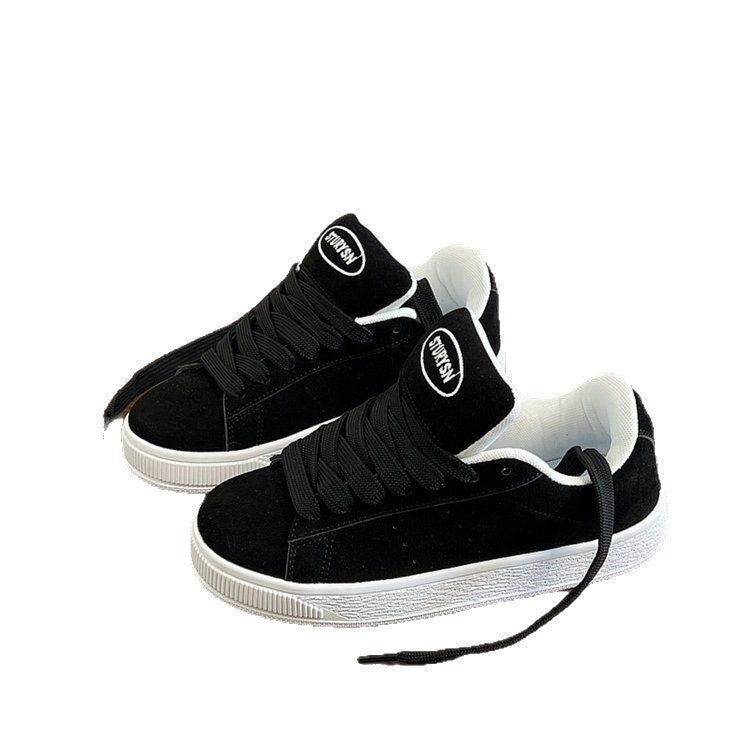 Damen Sneakers aus weichem Wildleder mit klassischer Laufsohle Drune
