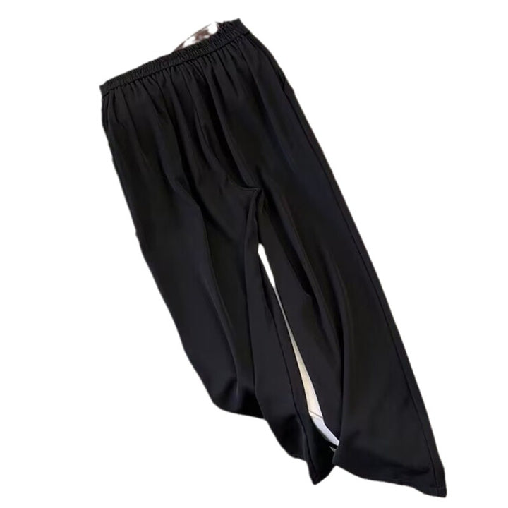 Damen Elegante und weite High-Waist-Hose Drune