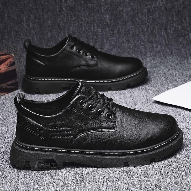 Herren Schnürschuhe aus hochwertigem Leder mit rutschfester Sohle Drune