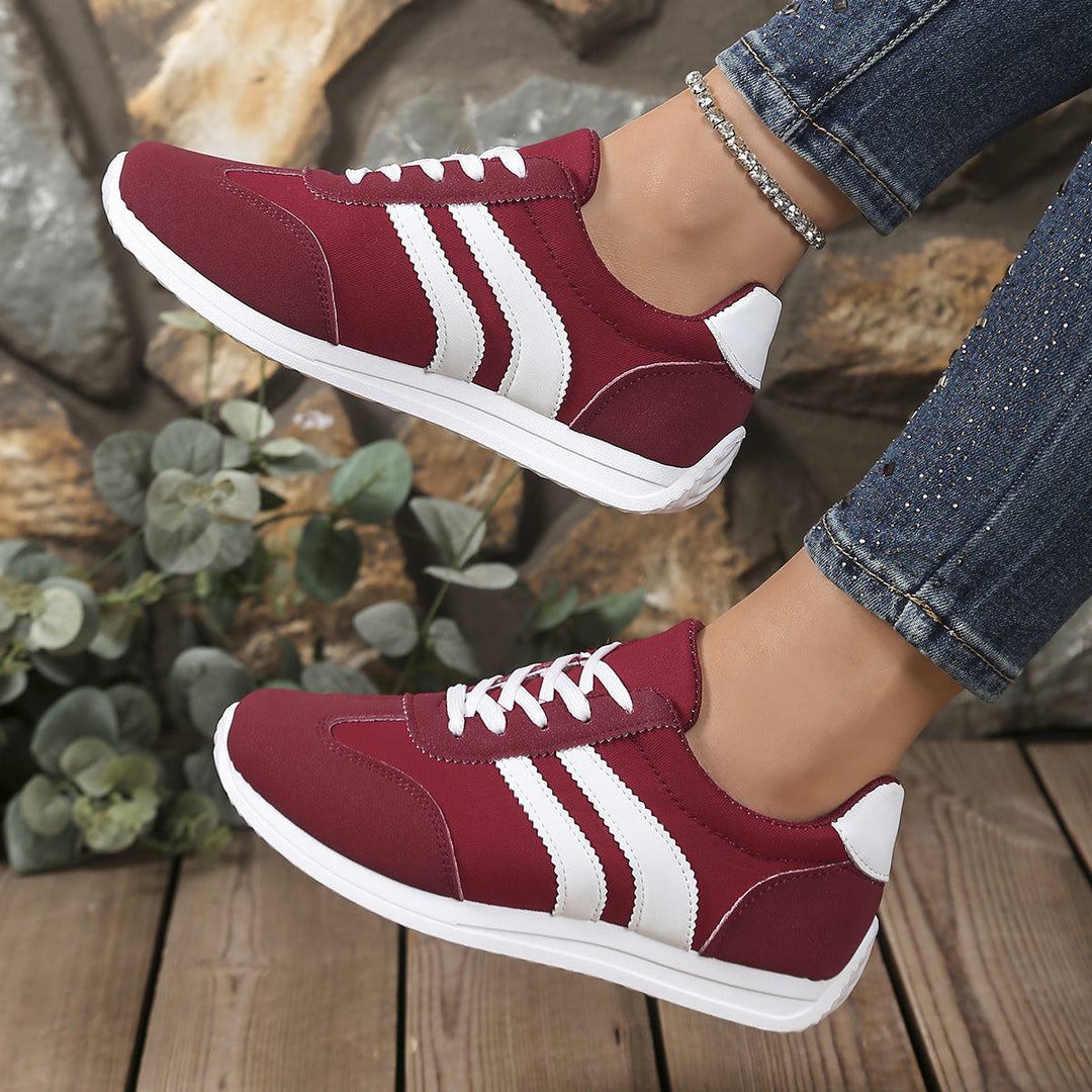 Damen Sportliche Freizeitsneaker mit praktischem Schnürverschluss Drune