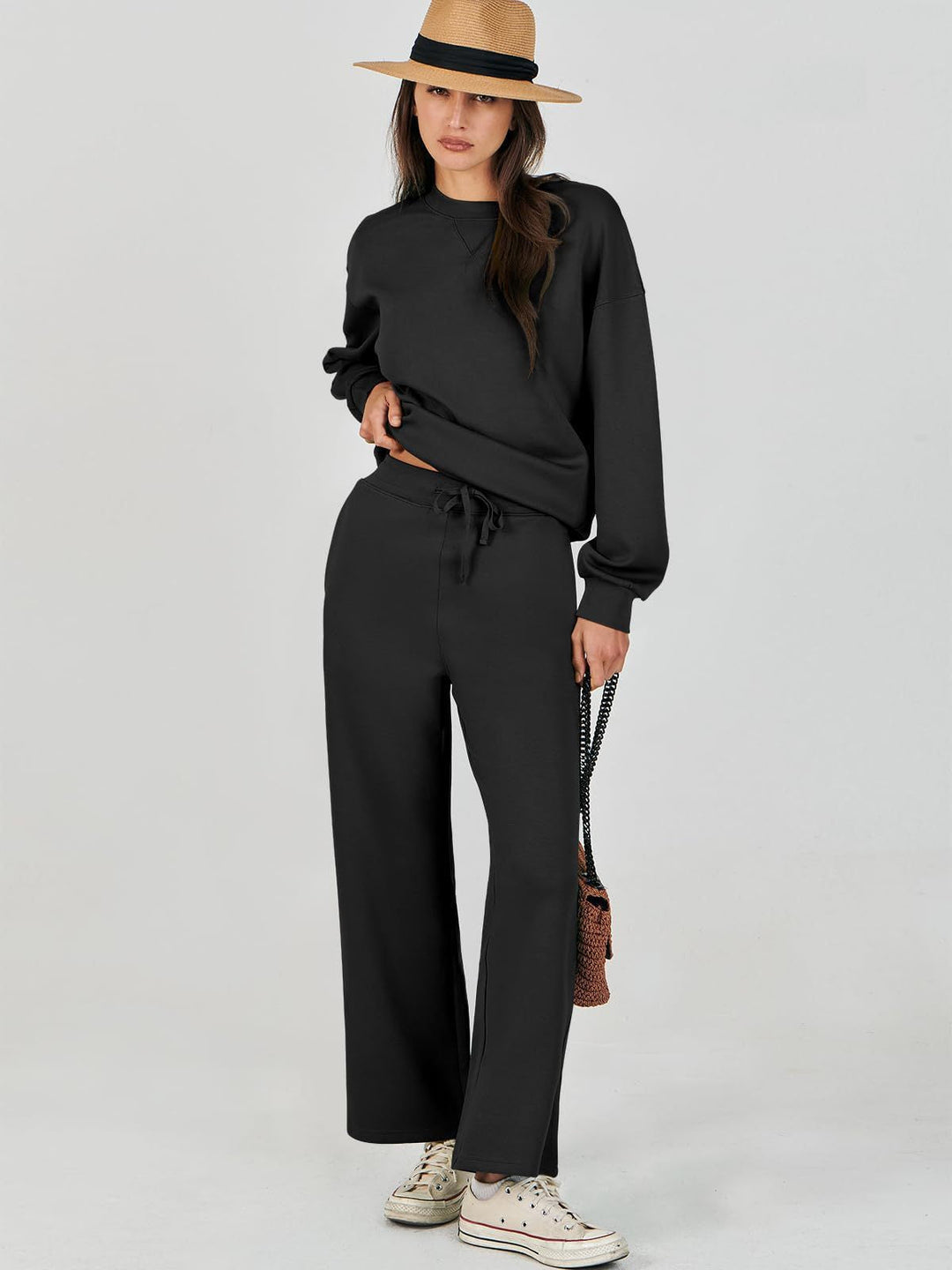 Damen entspannten Komfort Sweatset Drune
