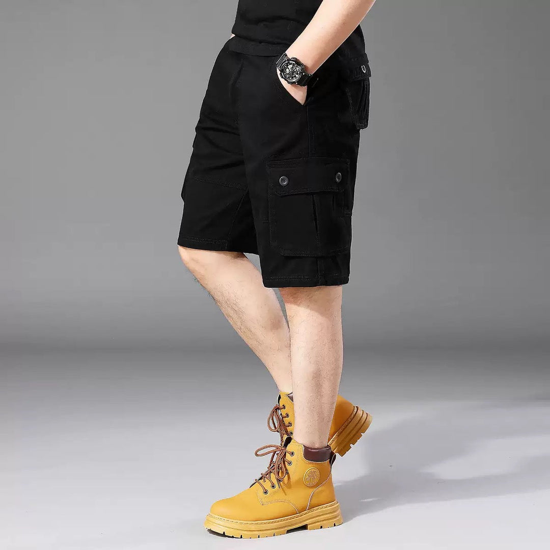 Herren Cargo-Shorts mit einer Vielzahl von praktischen Taschen und verstellbarem Bund Drune