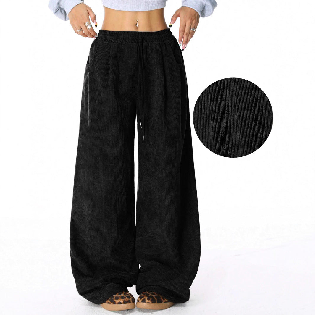 Damen Weite Komforthose aus weichem Cord Drune