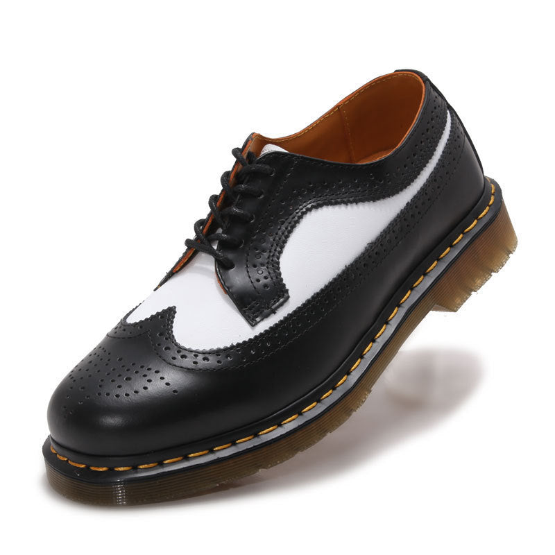 Herren klassische Brogue Derby Schnürschuhe mit gepolsterter Luftsohle Drune