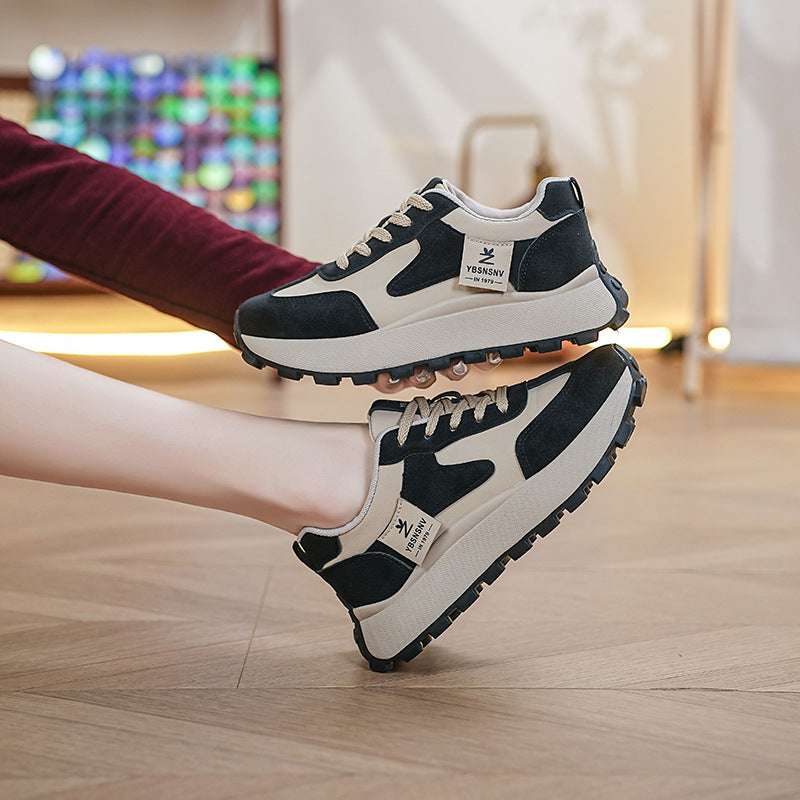 Damen Sportliche Sneaker mit atmungsaktiven Mesh-Einsätzen und dämpfender Sohle Drune