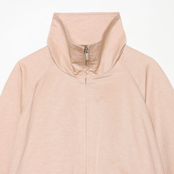Damen Cropped Übergangsjacke mit hohem Stehkragen und Raglanärmeln Drune