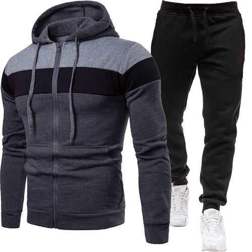 Herren nan zweiteiliges Freizeit-Jogginganzug-Set Drune