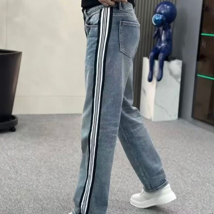 Herren Jeans mit seitlichen Streifen Drune