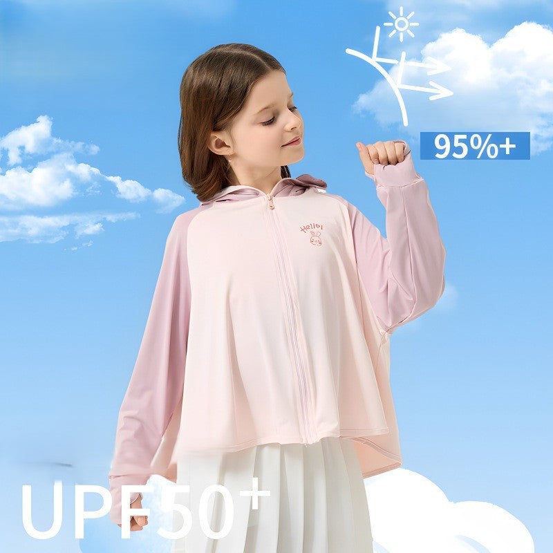 Jungen atmungsaktive Kapuzenjacke mit UV-Schutz Drune