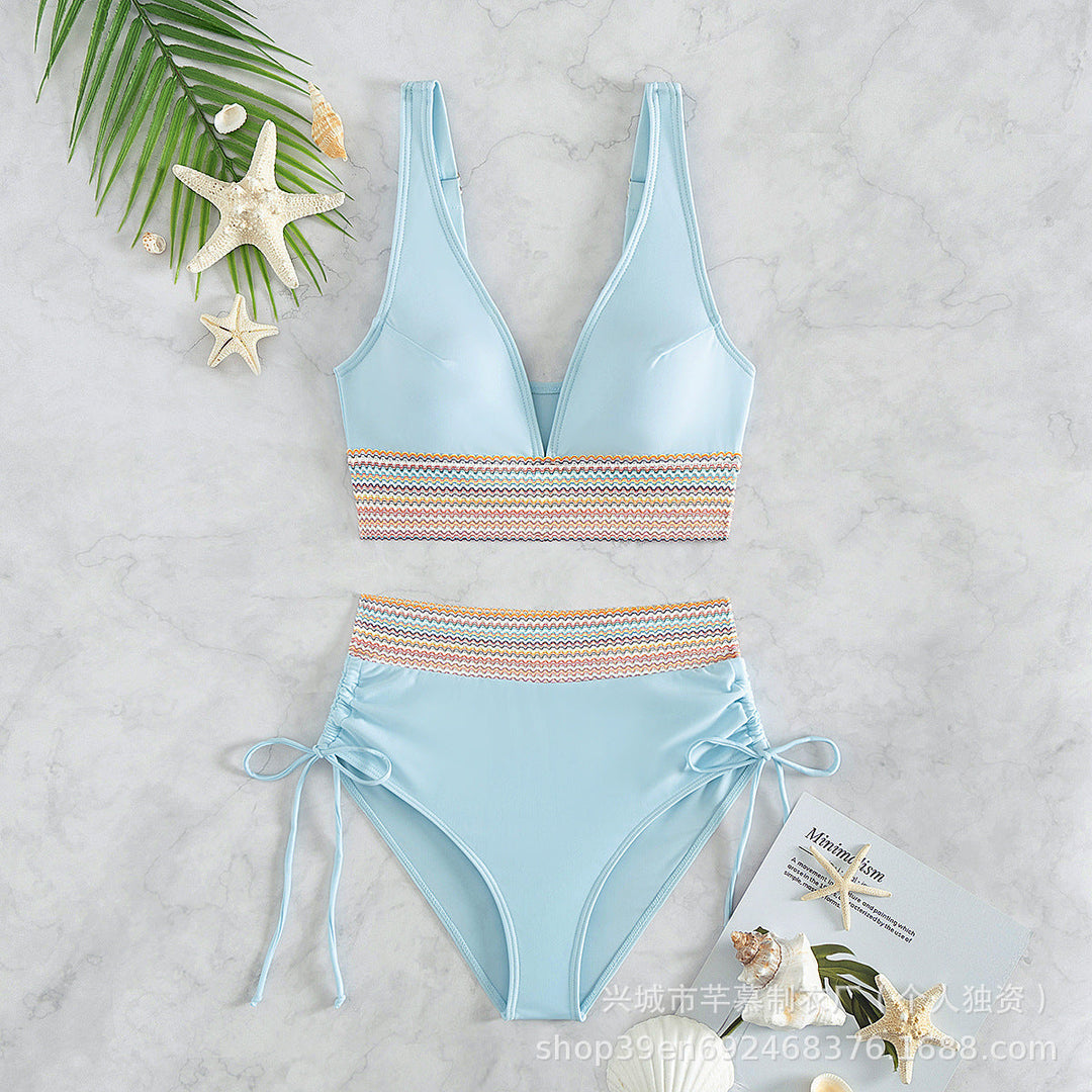 Damen Hochgeschnittener Sportbikini Drune