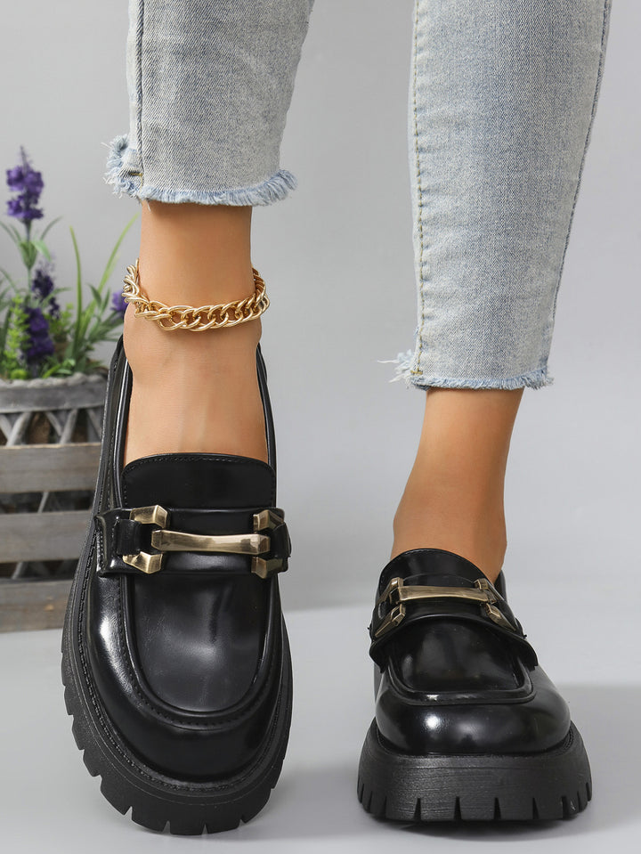 Damen Chunky Loafers mit robustem Profil und eleganten Metallakzenten Drune