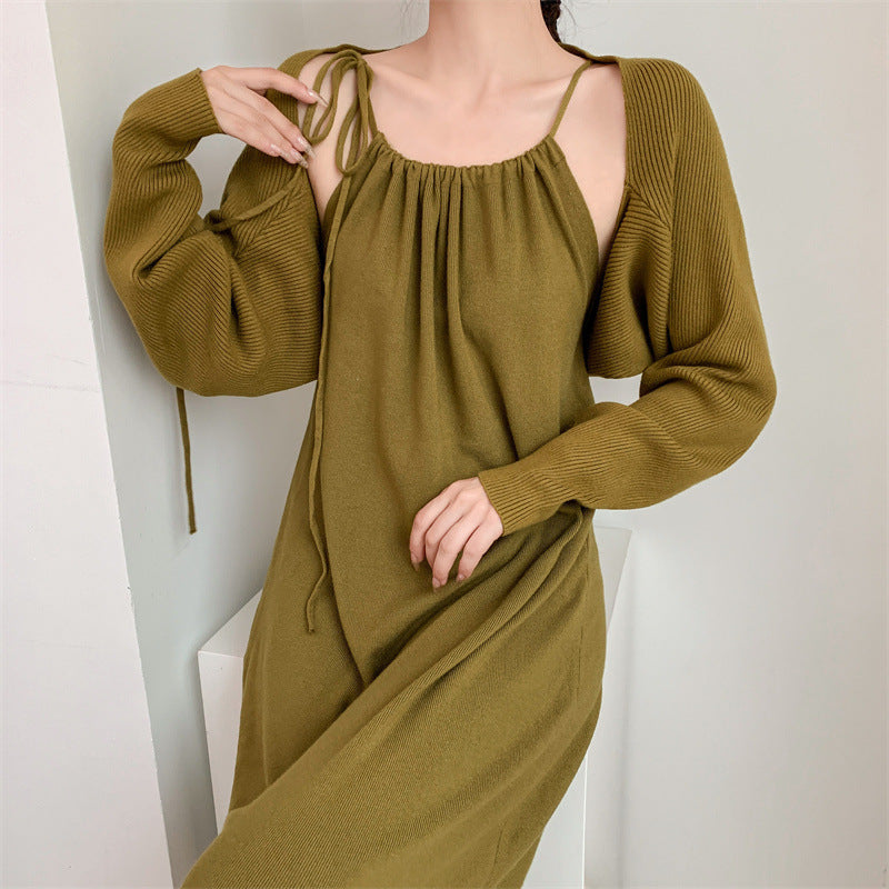 Damen Maxikleid mit verstellbaren Trägern und elegantem Schnitt Drune