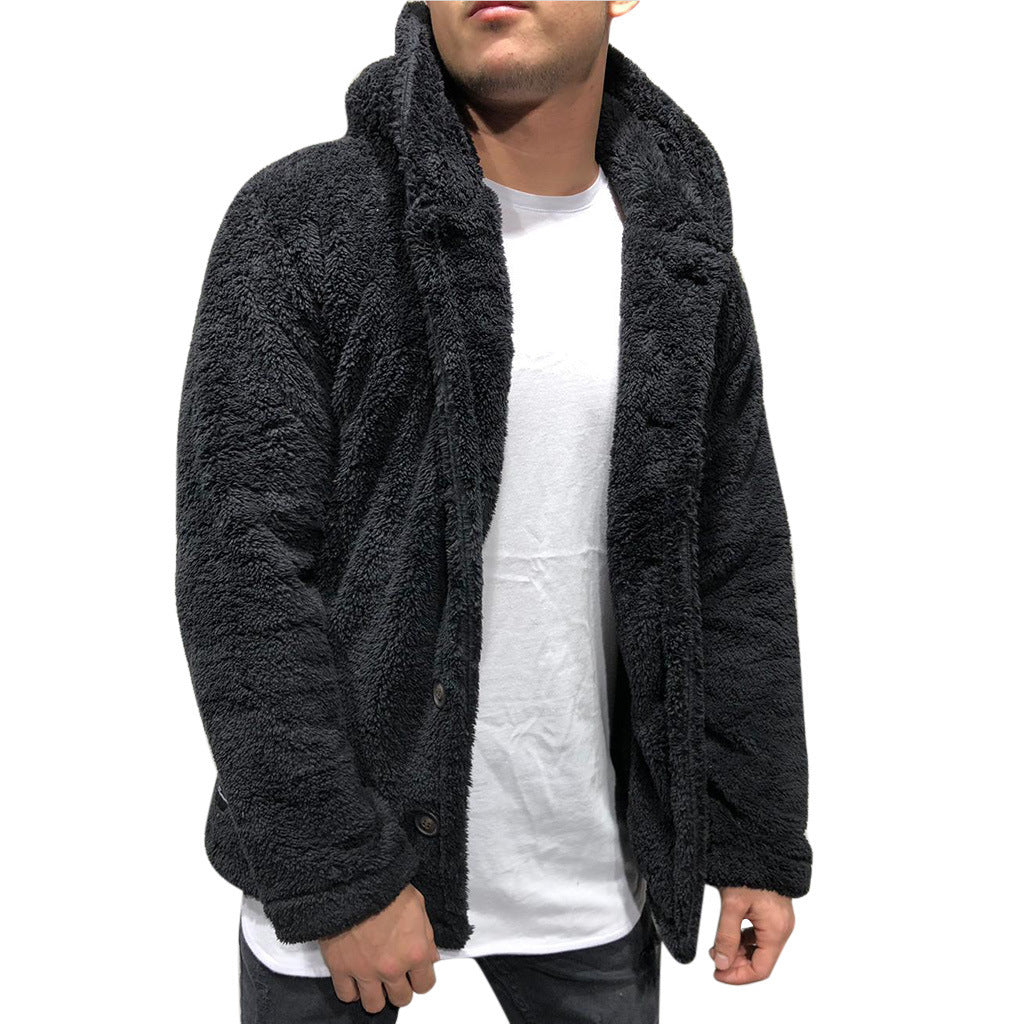 Herren kuschelige Fleecejacke Drune