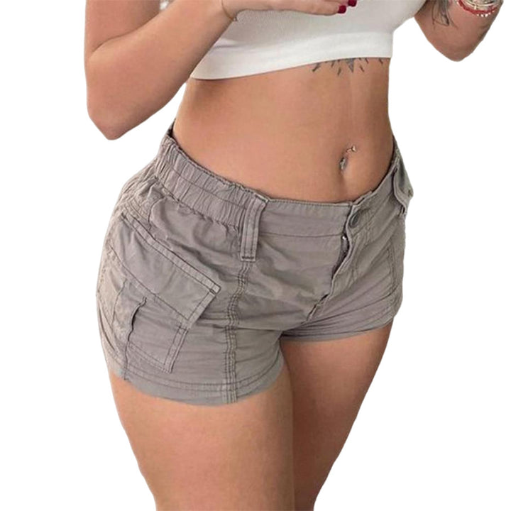 Damen Trendige Cargo-Shorts mit seitlichen Taschen Drune