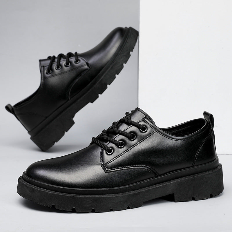 Herren Leder Schnürschuhe Drune