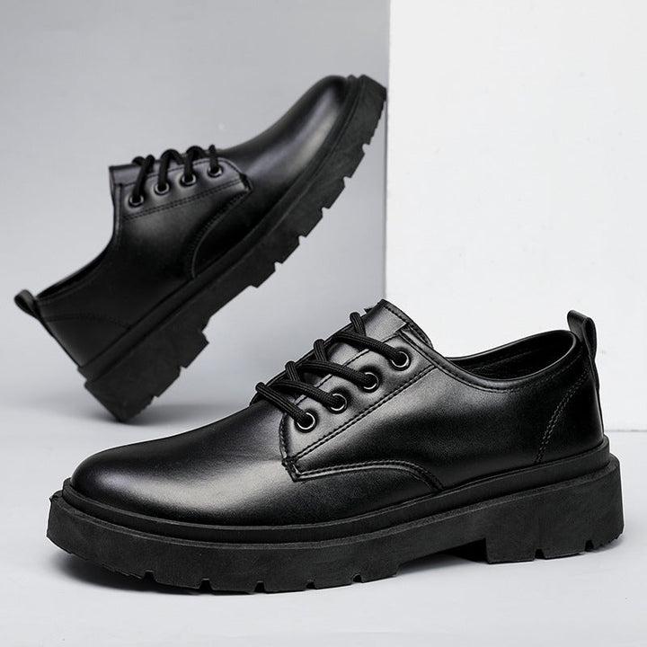 Herren Leder Schnürschuhe Drune