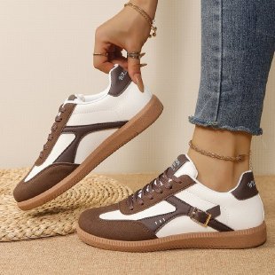 Damen Retro-inspirierte Schnür-Sneaker mit gepolstertem Komfortfußbett Drune