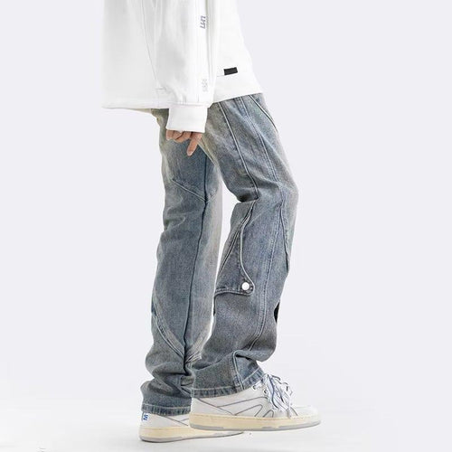 Herren Lässige Utility Jeans mit praktischen Taschen Drune