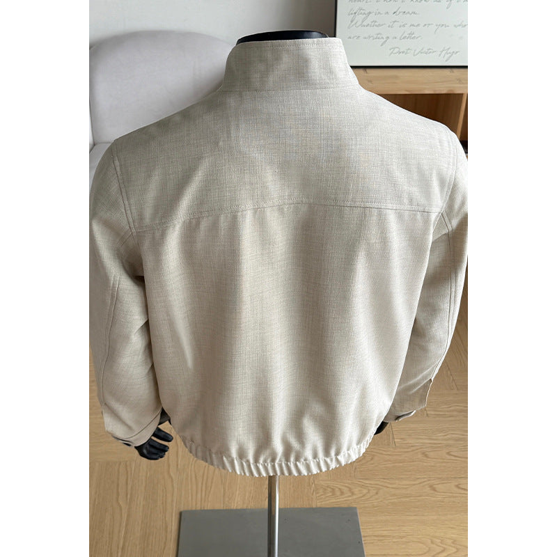Herren Leichte Übergangsjacke mit hohem Kragen Drune