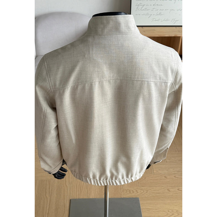 Herren Leichte Übergangsjacke mit hohem Kragen Drune