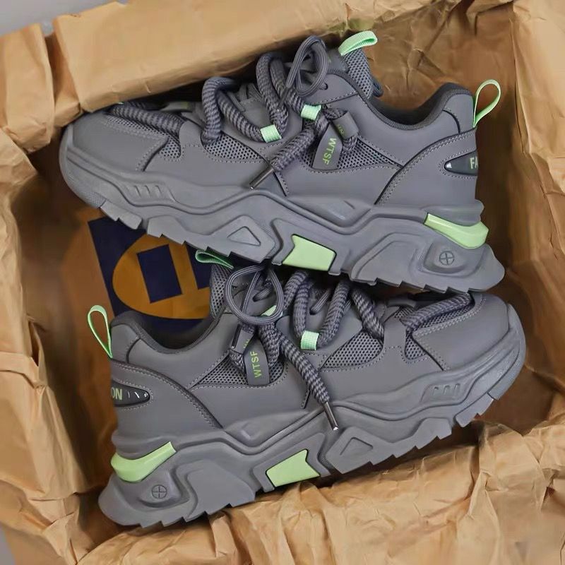 Damen Chunky Sneakers mit innovativem Dämpfungssystem und rutschfester Sohle Drune