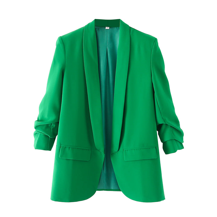 Damen nan taillierter Blazer mit Schalkragen und dreiviertelärmeln Drune