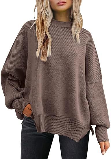 Damen lockerer Strickpullover Drune