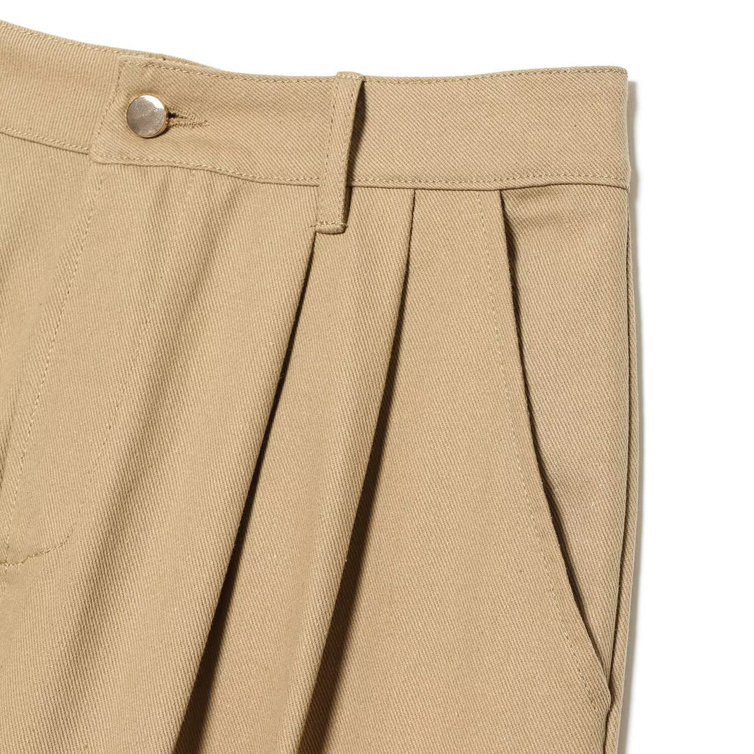 Damen Weite High-Waist Bundfaltenhose Drune