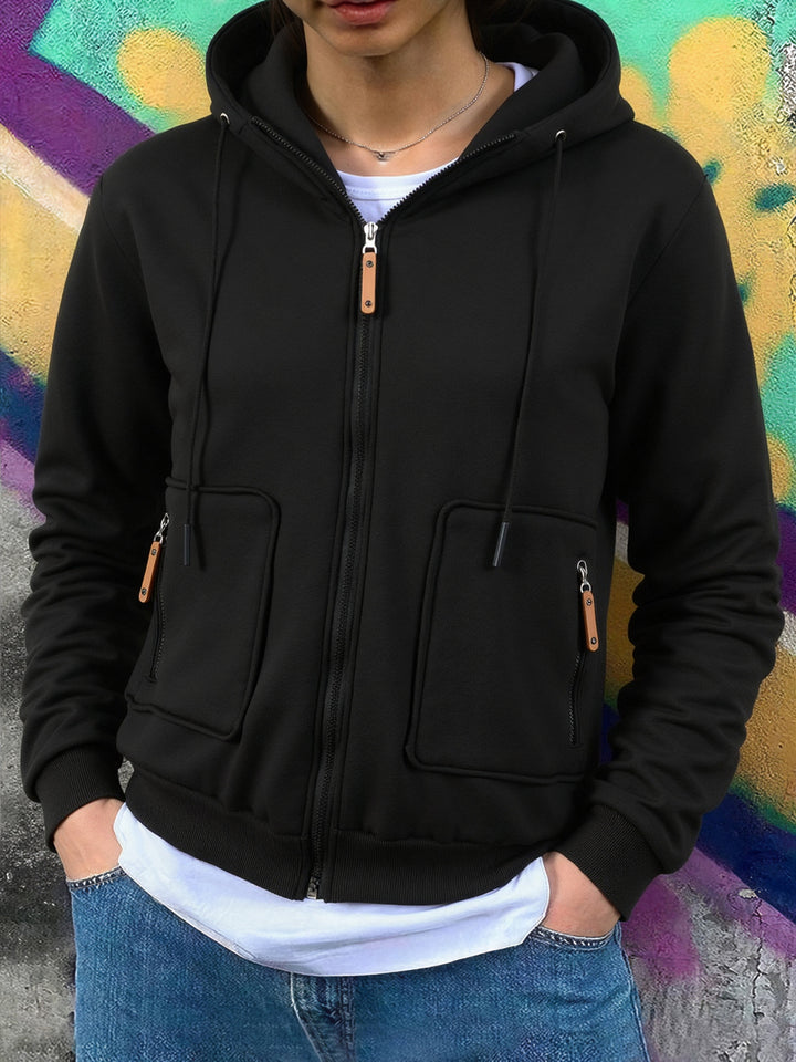 Herren Sportliche Fleecejacke Drune