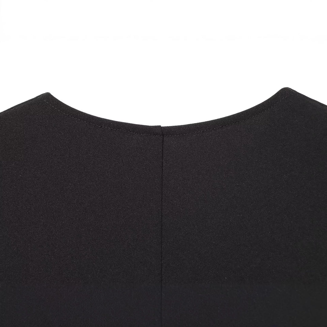 Damen Boxy-Knopfleistenbluse mit V-Ausschnitt und lässiger Oversize-Passform Drune